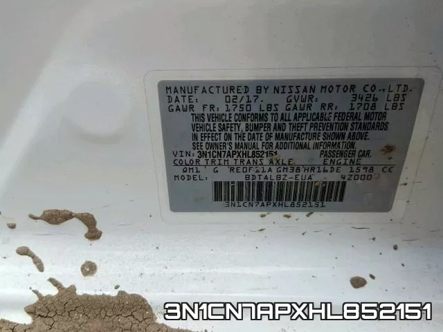 3N1CN7APXHL852151 фото 2