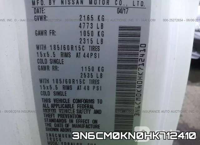 3N6CM0KN0HK712410 фото 10
