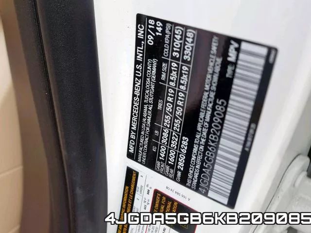 4JGDA5GB6KB209085 фото 2