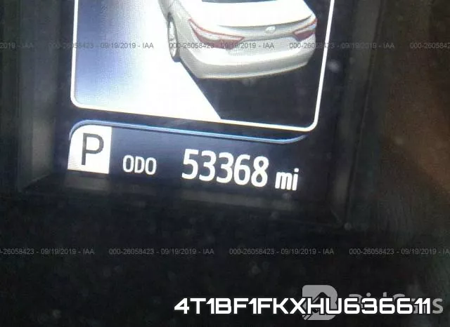 4T1BF1FKXHU636611 фото 8