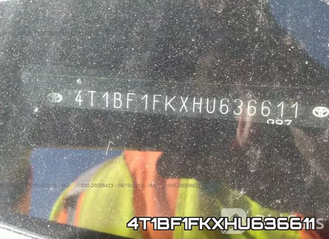 4T1BF1FKXHU636611 фото 10