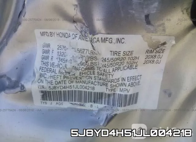 5J8YD4H51JL004218 фото 10