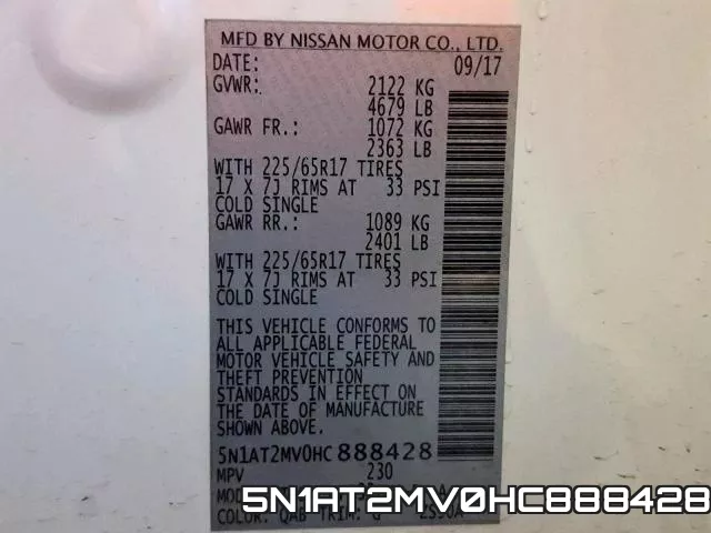 5N1AT2MV0HC888428 фото 2