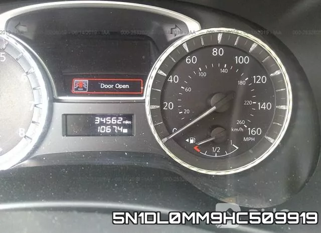 5N1DL0MM9HC509919 фото 8