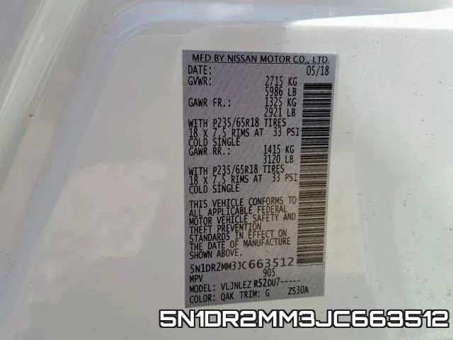5N1DR2MM3JC663512 фото 2