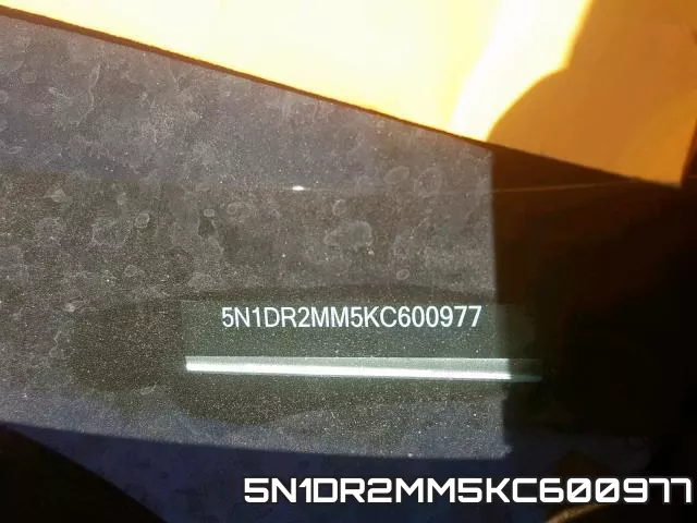 5N1DR2MM5KC600977 фото 2