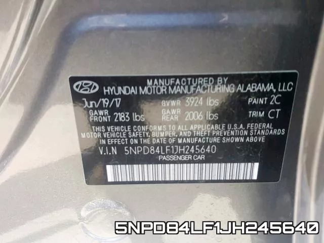5NPD84LF1JH245640 фото 2