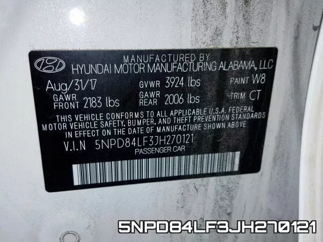 5NPD84LF3JH270121 фото 2