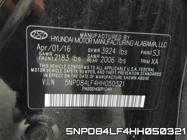 5NPD84LF4HH050321 фото 2