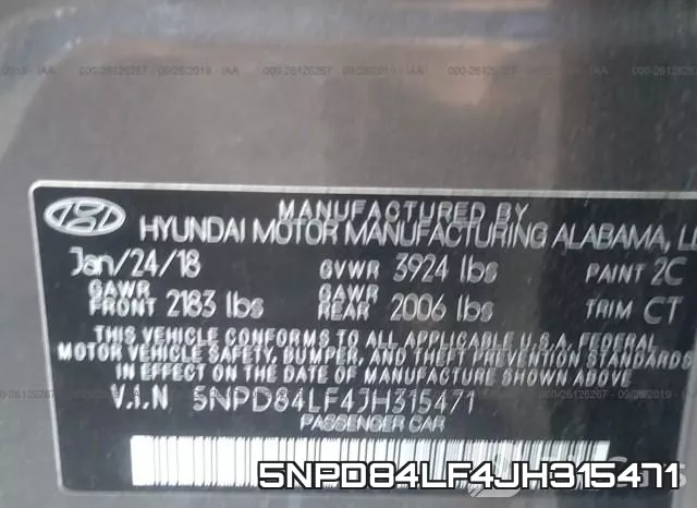 5NPD84LF4JH315471 фото 10