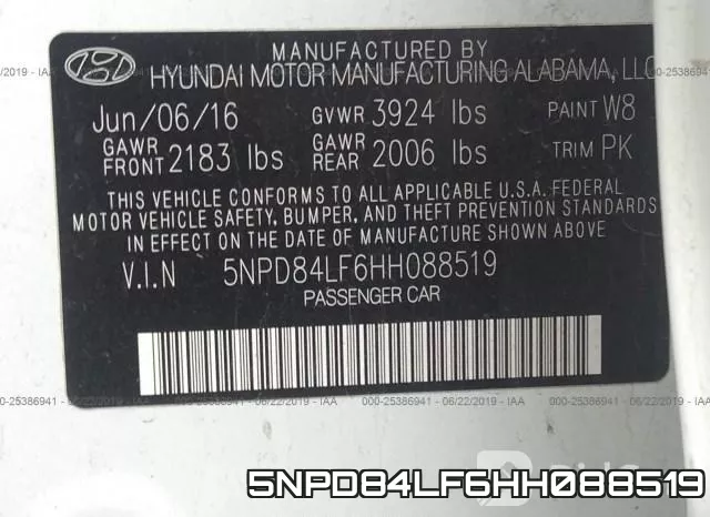 5NPD84LF6HH088519 фото 10