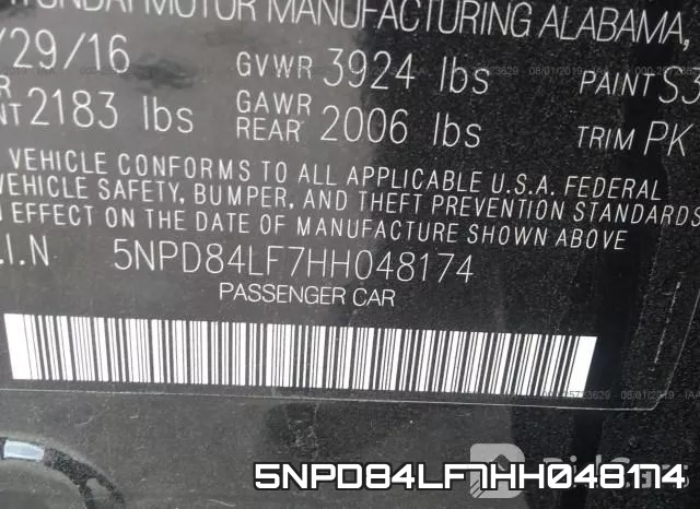 5NPD84LF7HH048174 фото 10