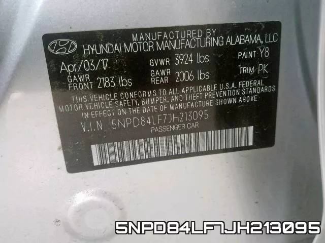 5NPD84LF7JH213095 фото 2