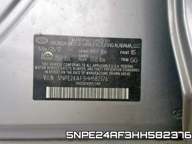 5NPE24AF3HH582376 фото 2