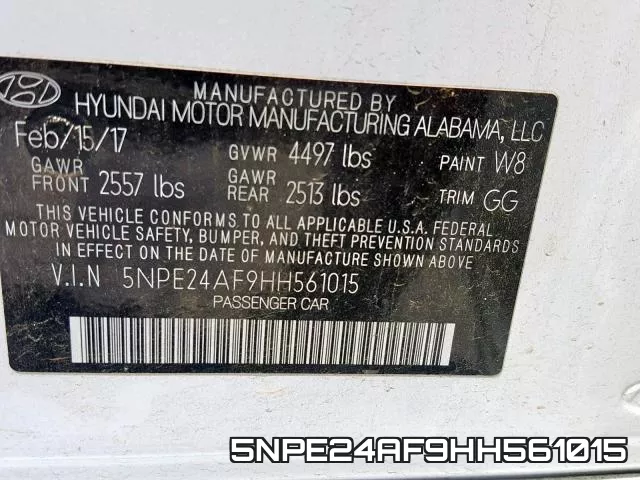 5NPE24AF9HH561015 фото 2