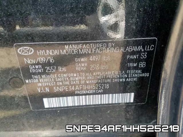 5NPE34AF1HH525218 фото 2