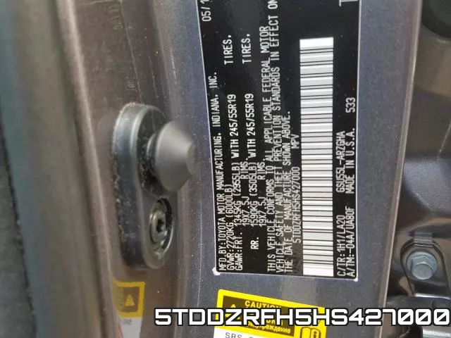 5TDDZRFH5HS427000 фото 2