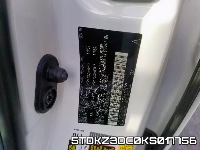 5TDKZ3DC0KS017756 фото 2