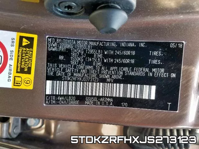 5TDKZRFHXJS273123 фото 2