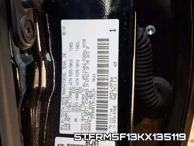 5TFRM5F13KX135119 фото 2
