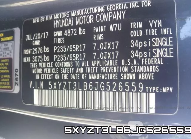 5XYZT3LB6JG526559 фото 10