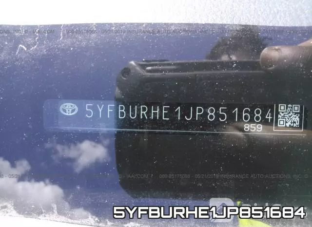 5YFBURHE1JP851684 фото 9