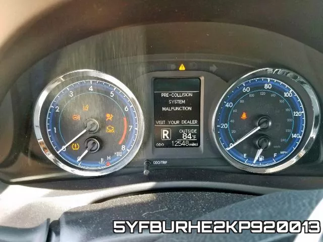 5YFBURHE2KP920013 фото 9