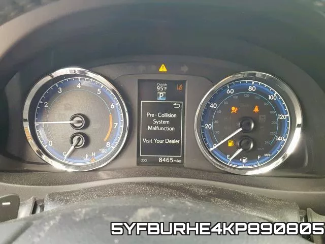 5YFBURHE4KP890805 фото 9