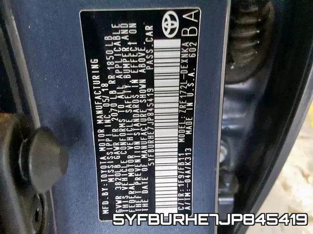 5YFBURHE7JP845419 фото 2
