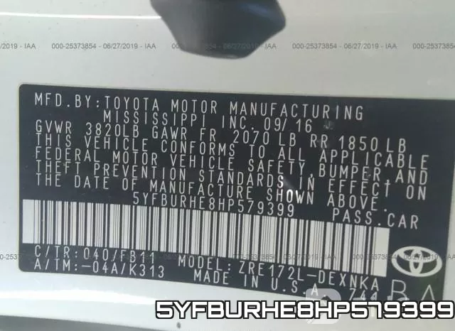 5YFBURHE8HP579399 фото 10