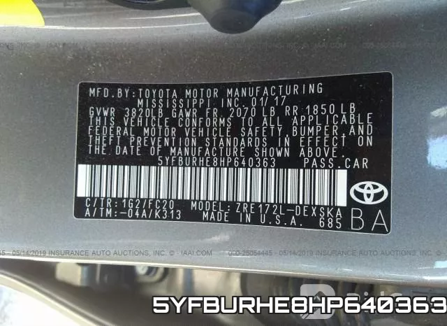 5YFBURHE8HP640363 фото 10