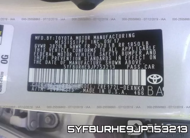 5YFBURHE9JP753213 фото 10
