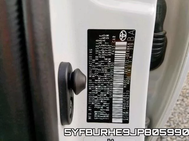 5YFBURHE9JP805990 фото 2