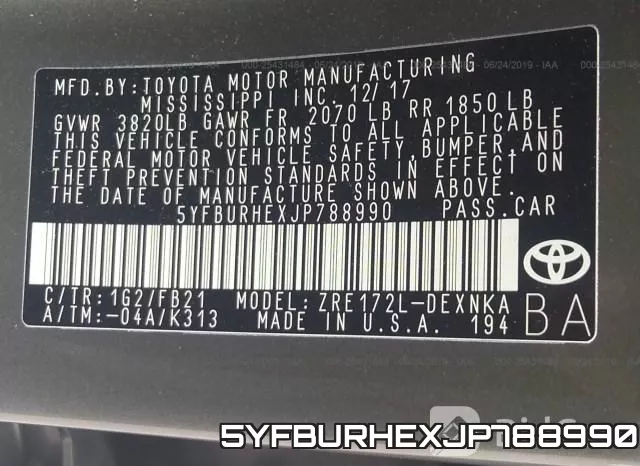 5YFBURHEXJP788990 фото 10