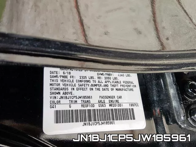 JN1BJ1CP5JW185961 фото 2