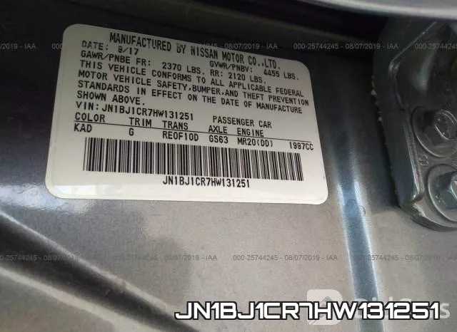 JN1BJ1CR7HW131251 фото 10