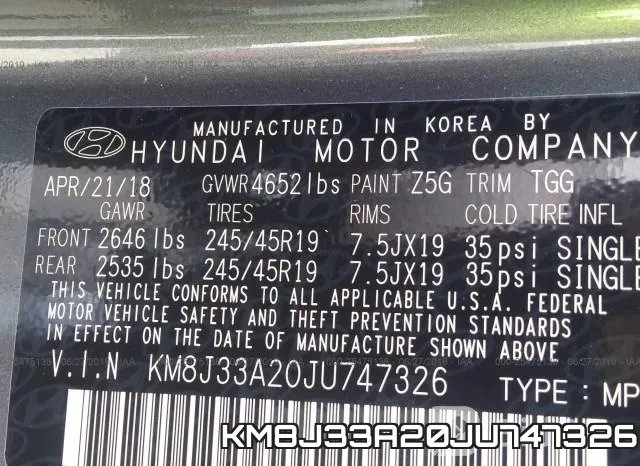 KM8J33A20JU747326 фото 10