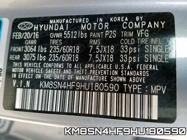 KM8SN4HF9HU180590 фото 2