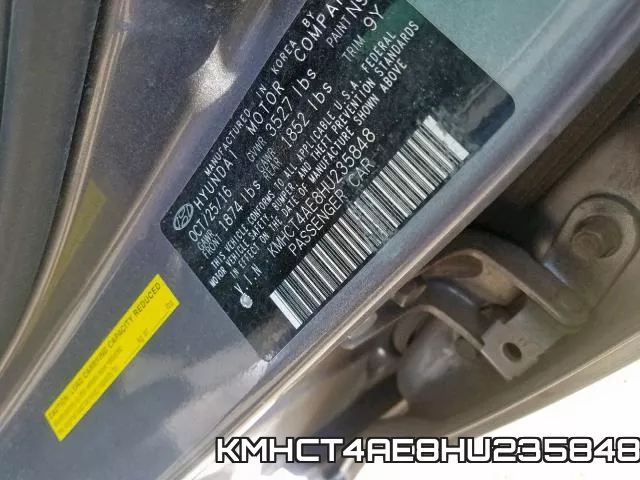 KMHCT4AE8HU235848 фото 2