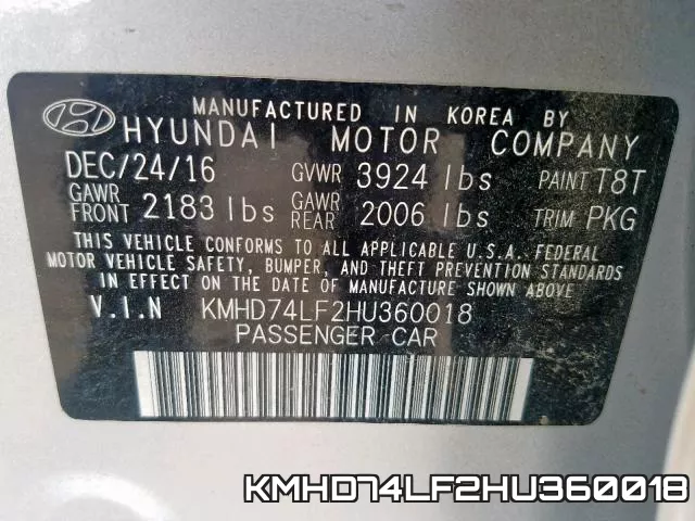 KMHD74LF2HU360018 фото 2