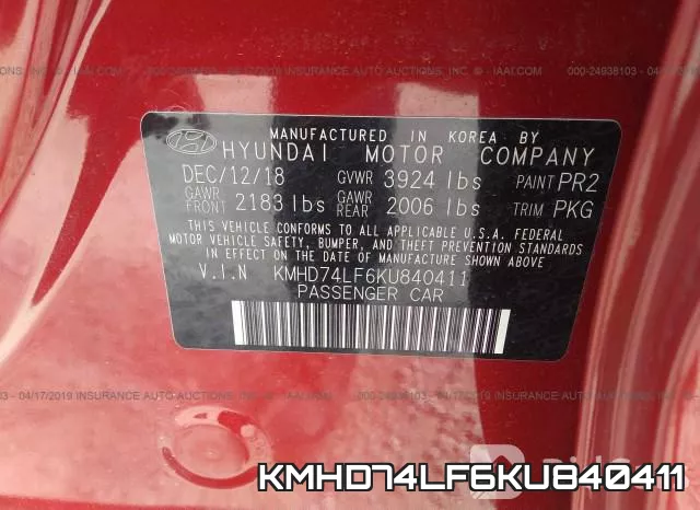 KMHD74LF6KU840411 фото 10