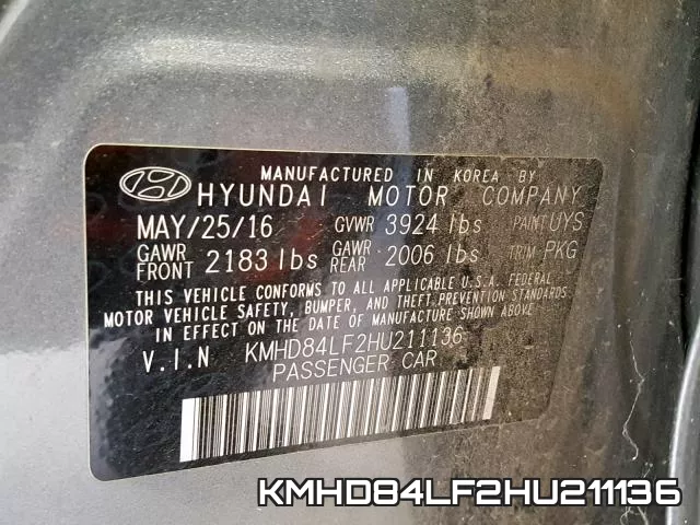 KMHD84LF2HU211136 фото 2