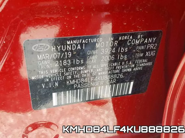 KMHD84LF4KU888826 фото 2