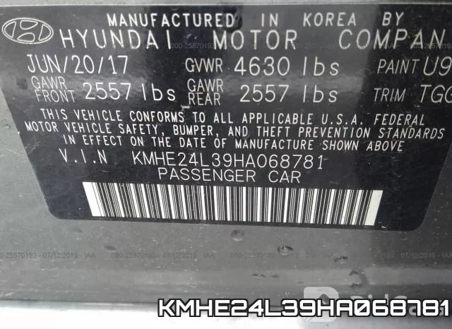 KMHE24L39HA068781 фото 10