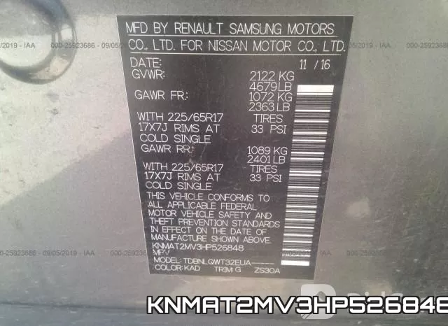 KNMAT2MV3HP526848 фото 10
