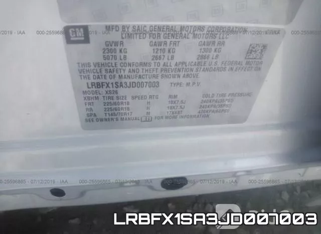LRBFX1SA3JD007003 фото 10