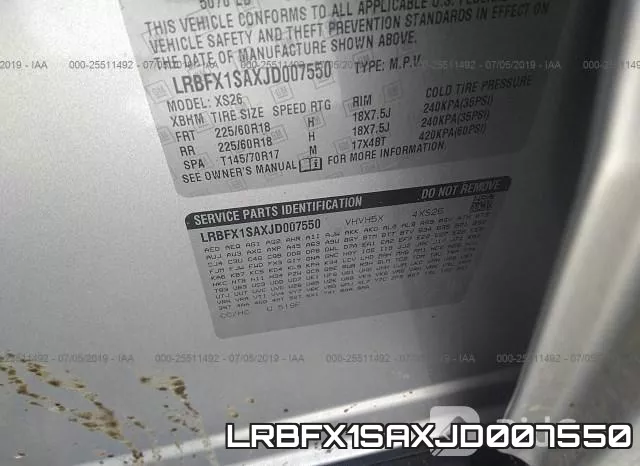 LRBFX1SAXJD007550 фото 10