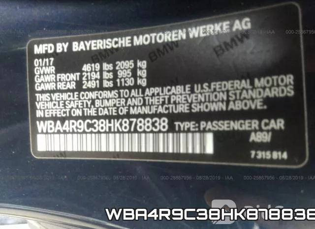 WBA4R9C38HK878838 фото 10