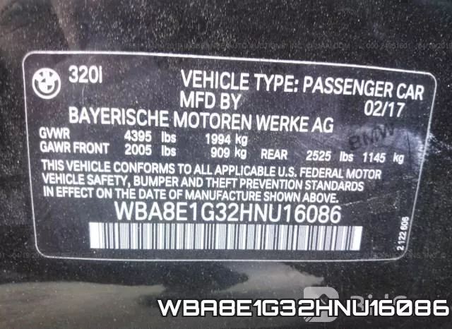 WBA8E1G32HNU16086 фото 10