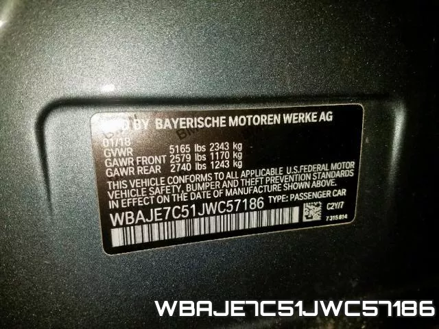 WBAJE7C51JWC57186 фото 2